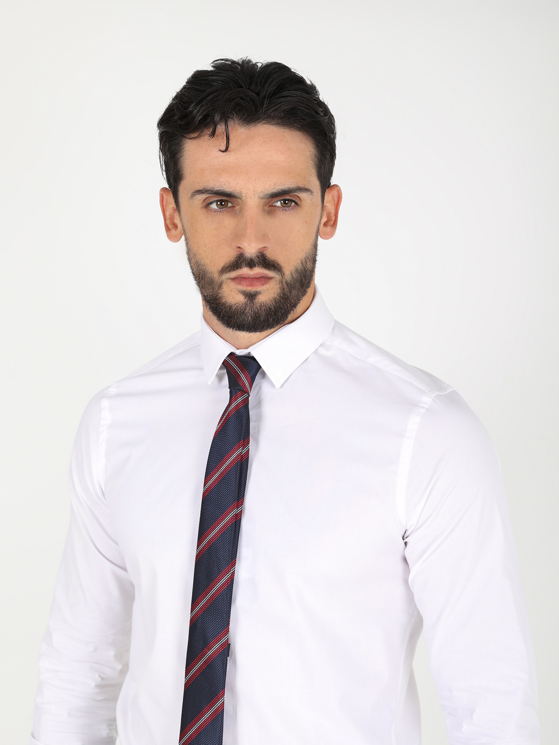 Camisa clássica lisa slim fit