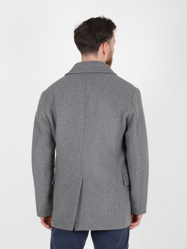 Double-breasted overcoat