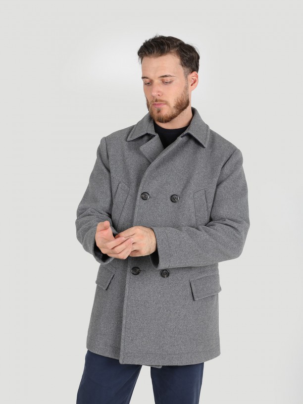 Double-breasted overcoat