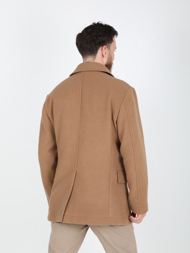 Double-breasted overcoat