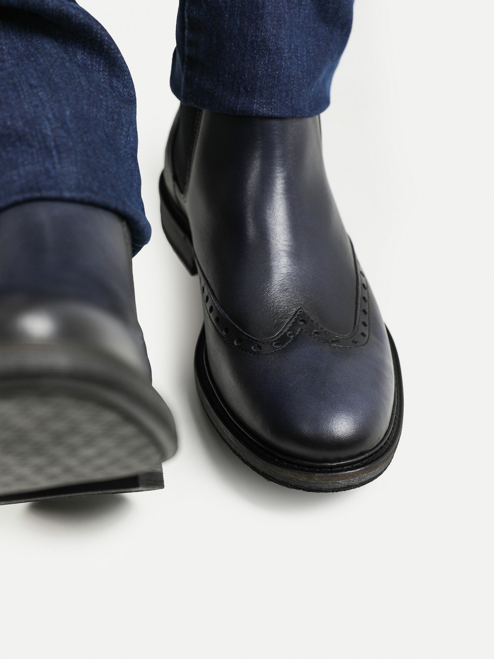 Leather boots