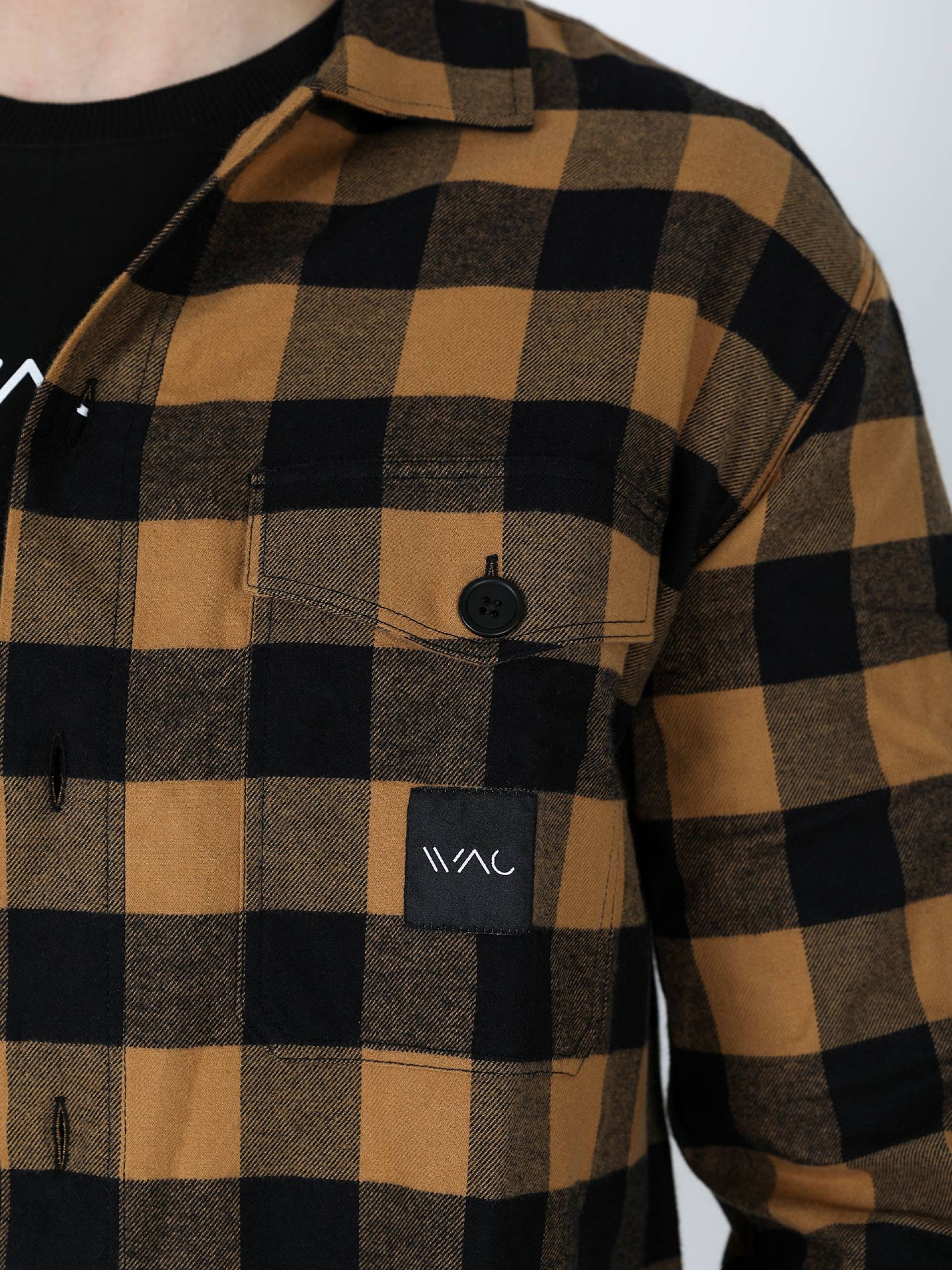 WAC oversize plaid shirt