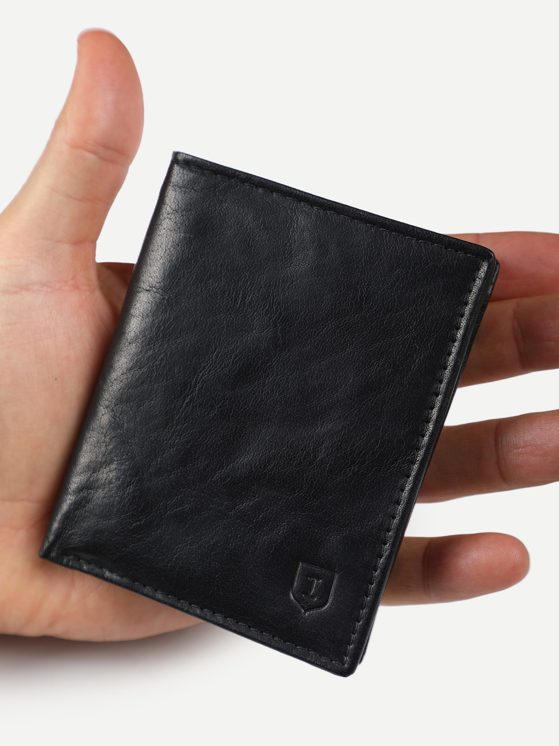 Porta cartões em pele