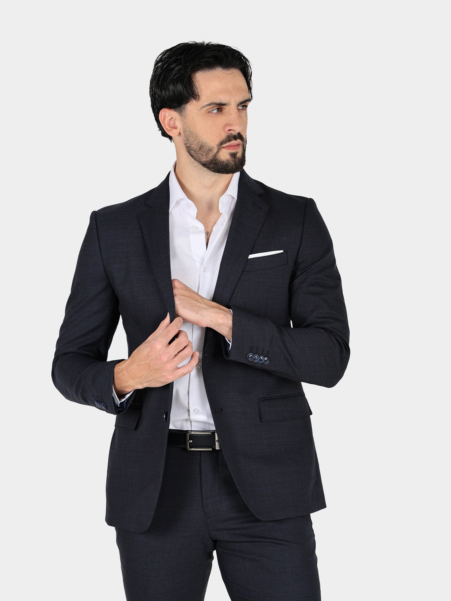 Traje de estampado regular fit