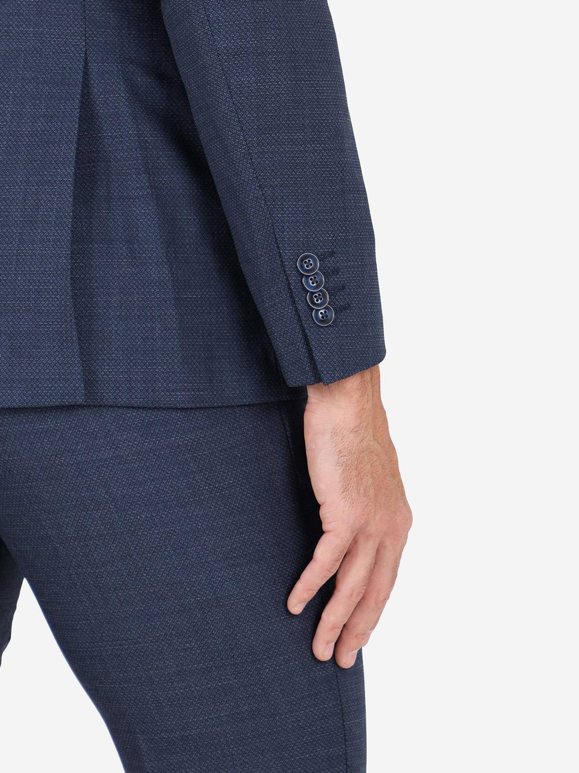 Regular fit micro pattern suit