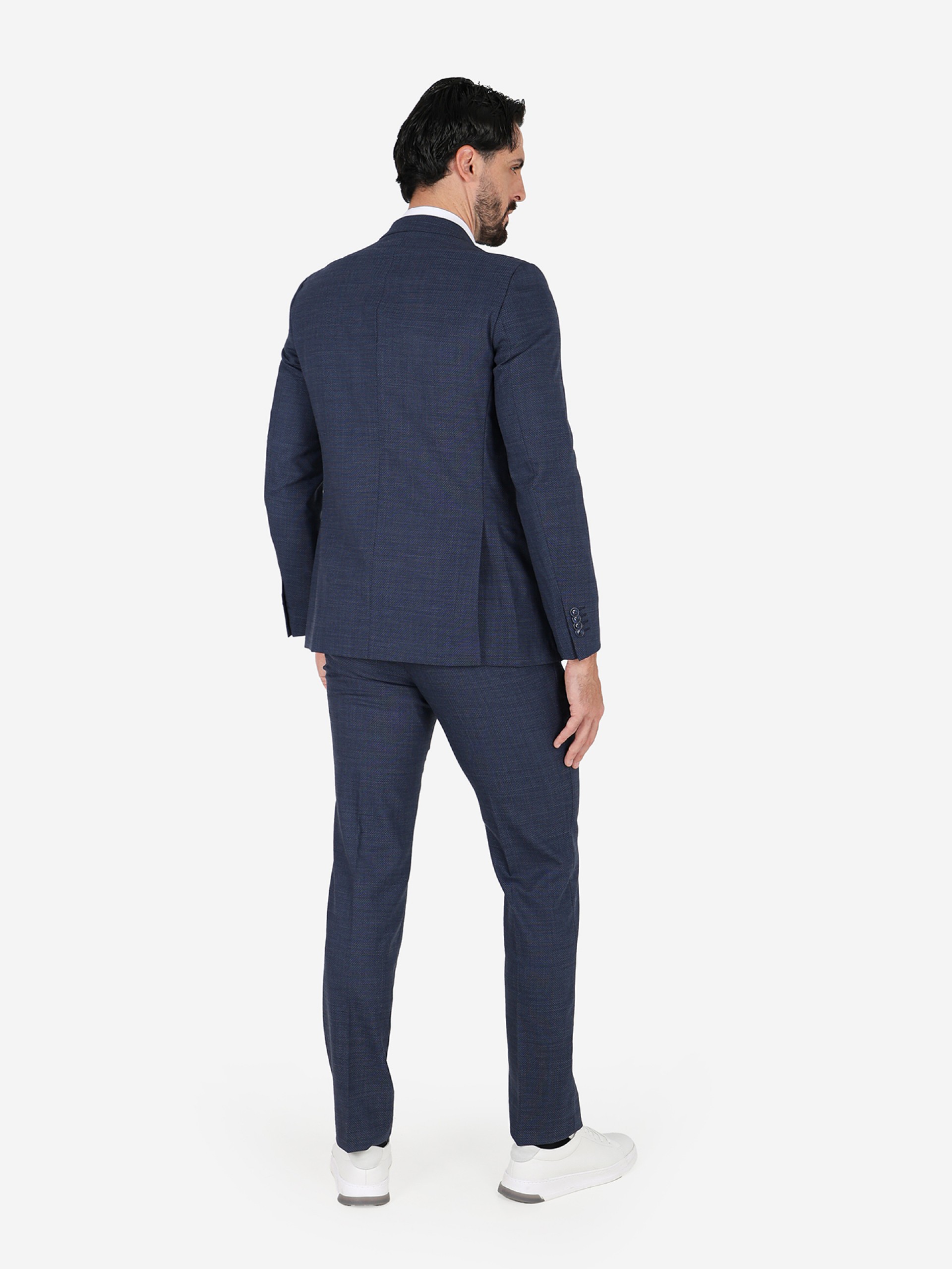 Regular fit micro pattern suit