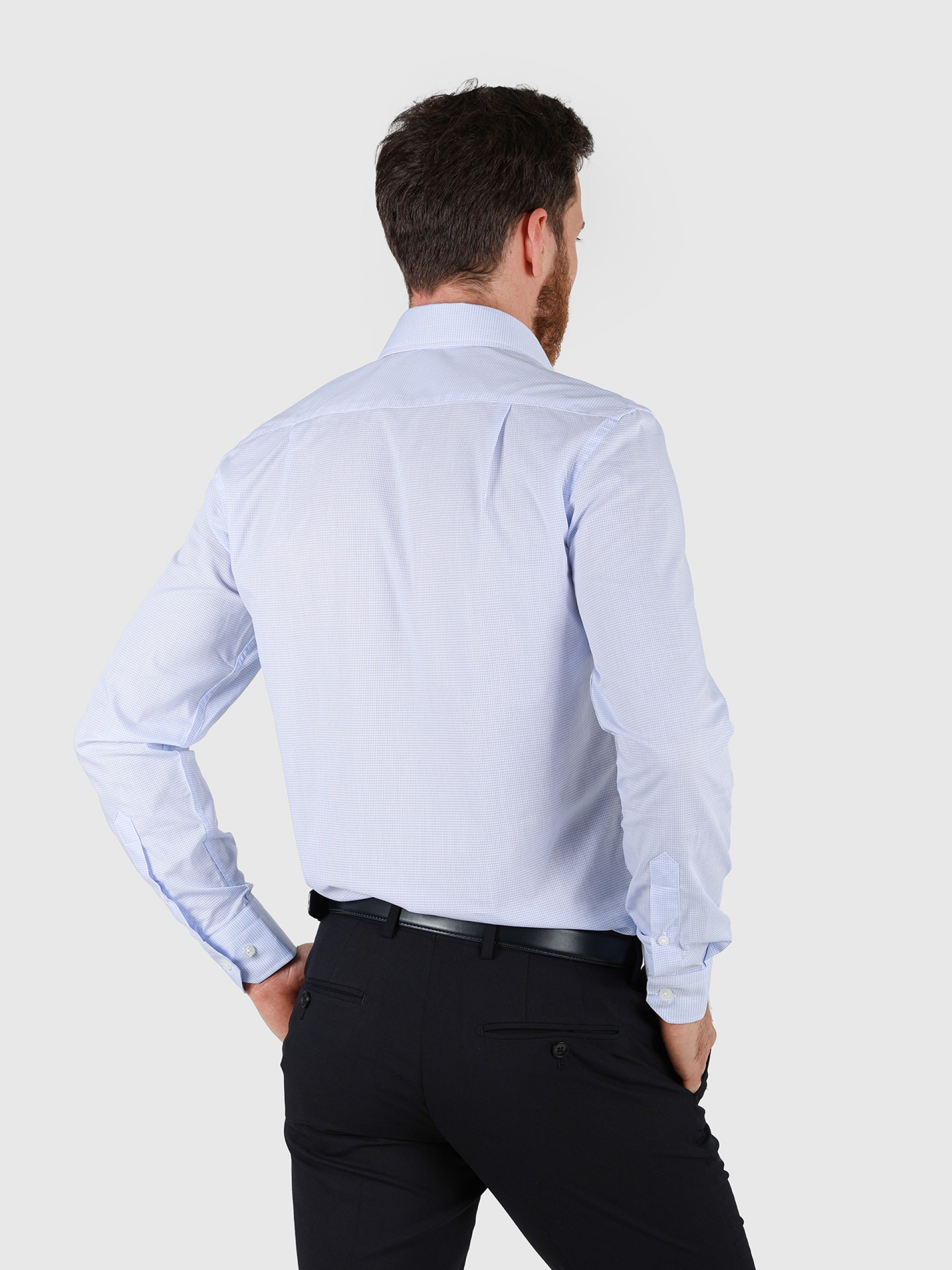 Camisa clássica micro estrutura