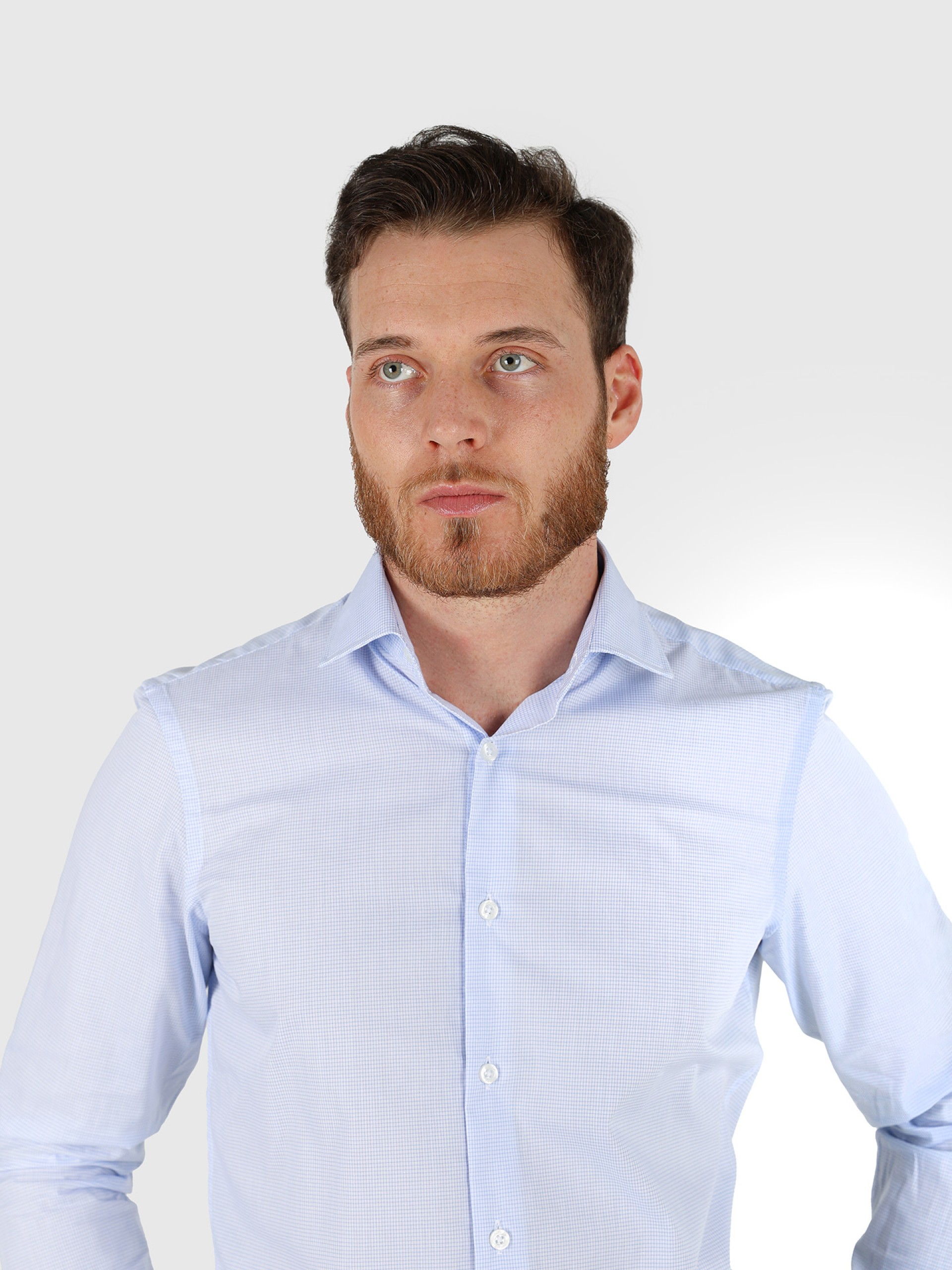 Camisa clássica micro estrutura