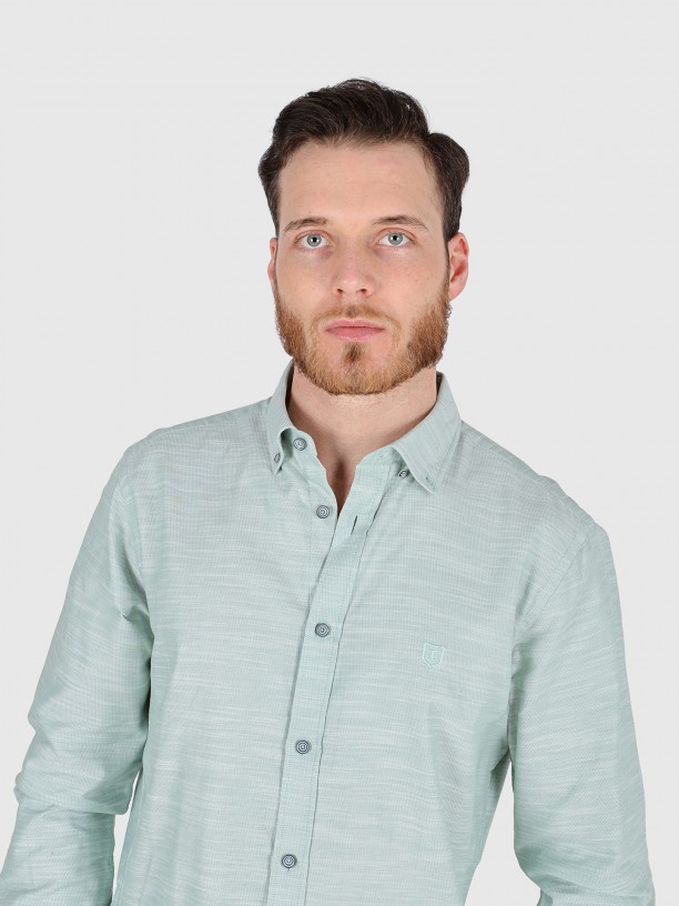 Camisa de algodn con micro estampado