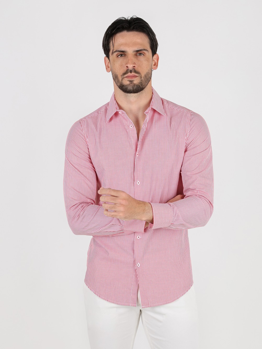 Camisa de algod�n rayas
