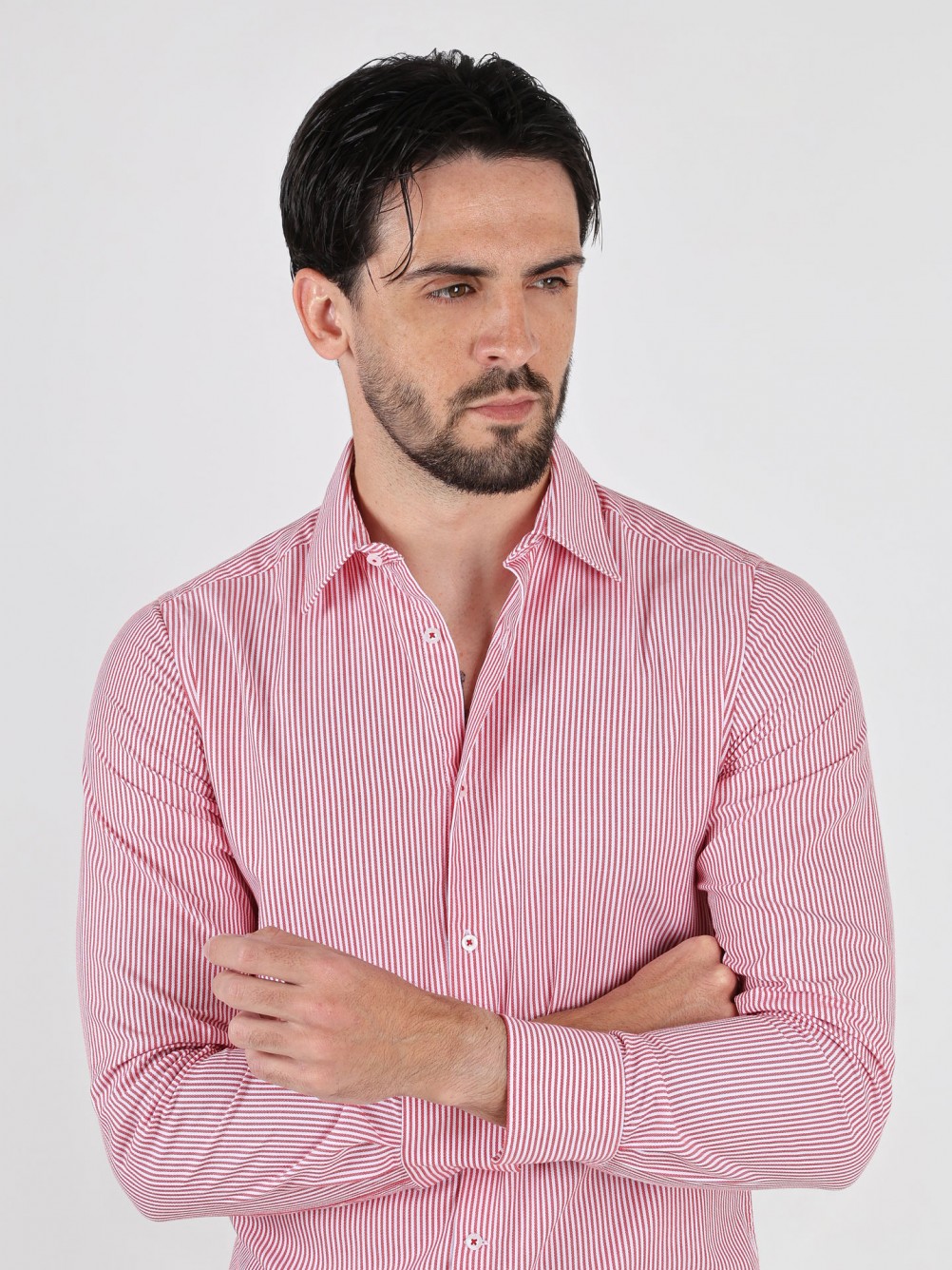 Camisa de algod�n rayas