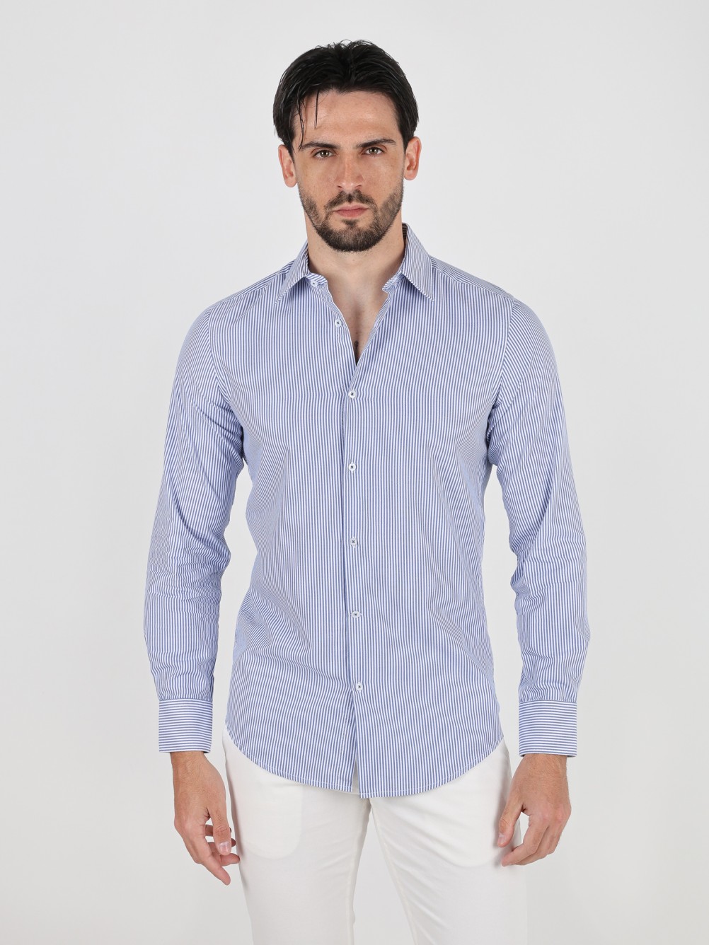 Camisa de algod�n rayas