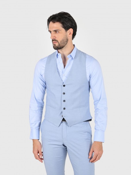 Slim fit plain classic waistcoat