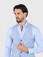 Colete clássico liso slim fit Colete clássico liso slim fit