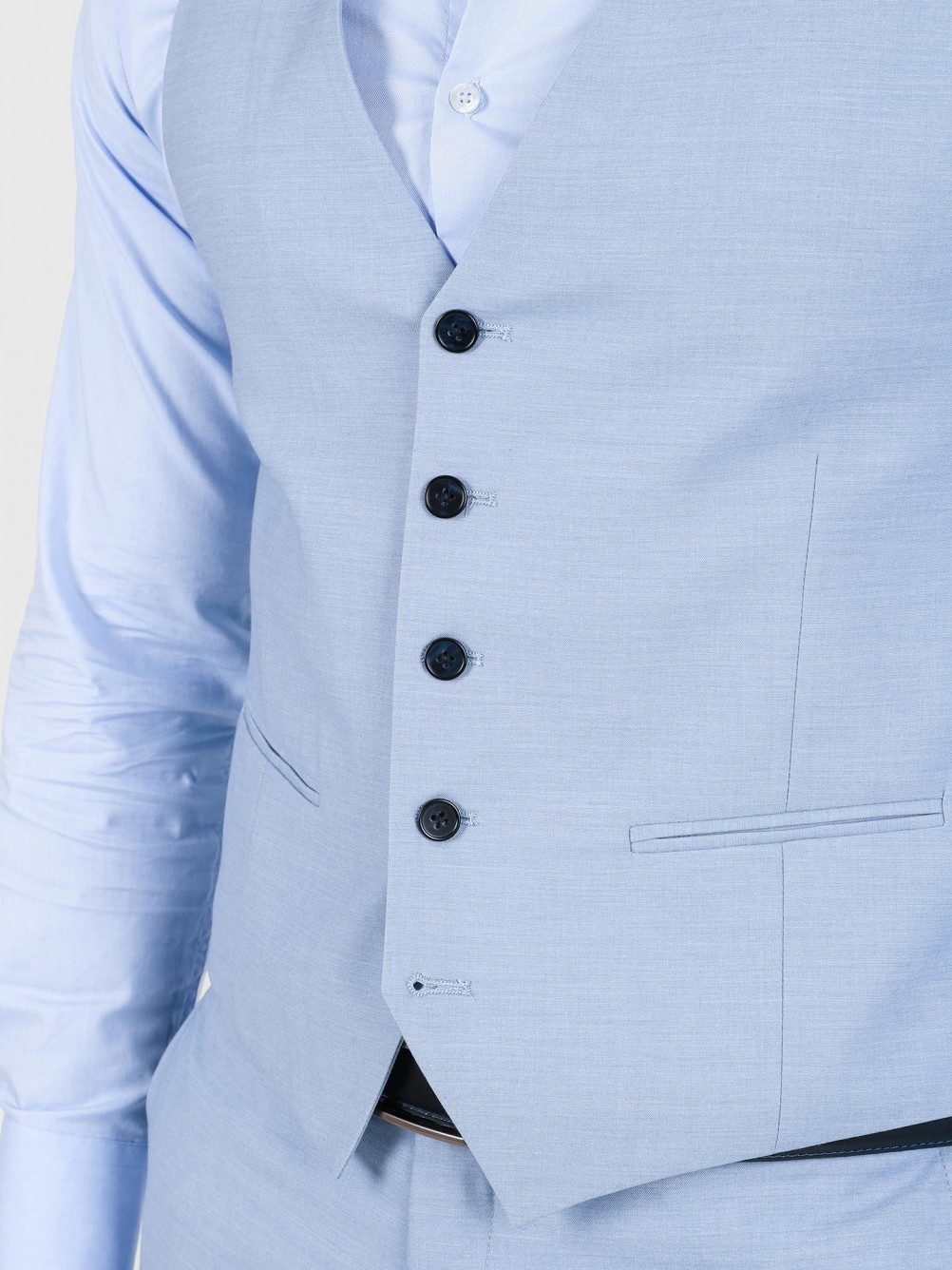 Colete cl�ssico liso slim fit