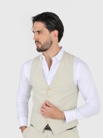 Colete clássico liso slim fit Colete clássico liso slim fit