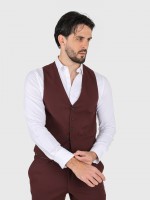 Colete clássico liso slim fit Colete clássico liso slim fit