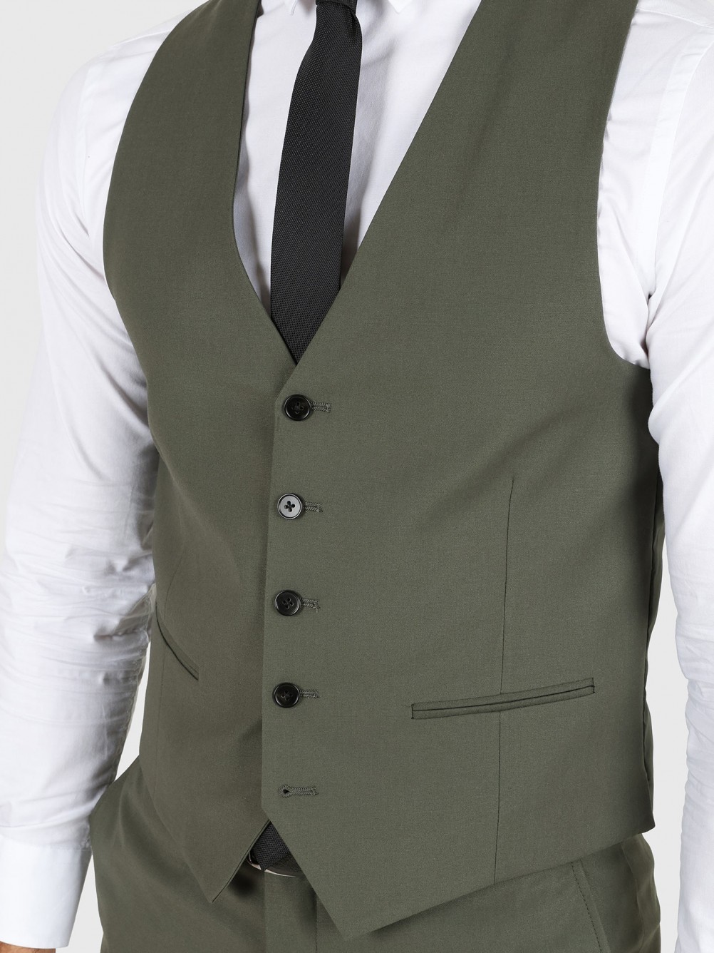 Colete cl�ssico liso slim fit