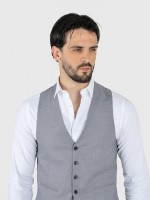 Colete clássico liso slim fit Colete clássico liso slim fit
