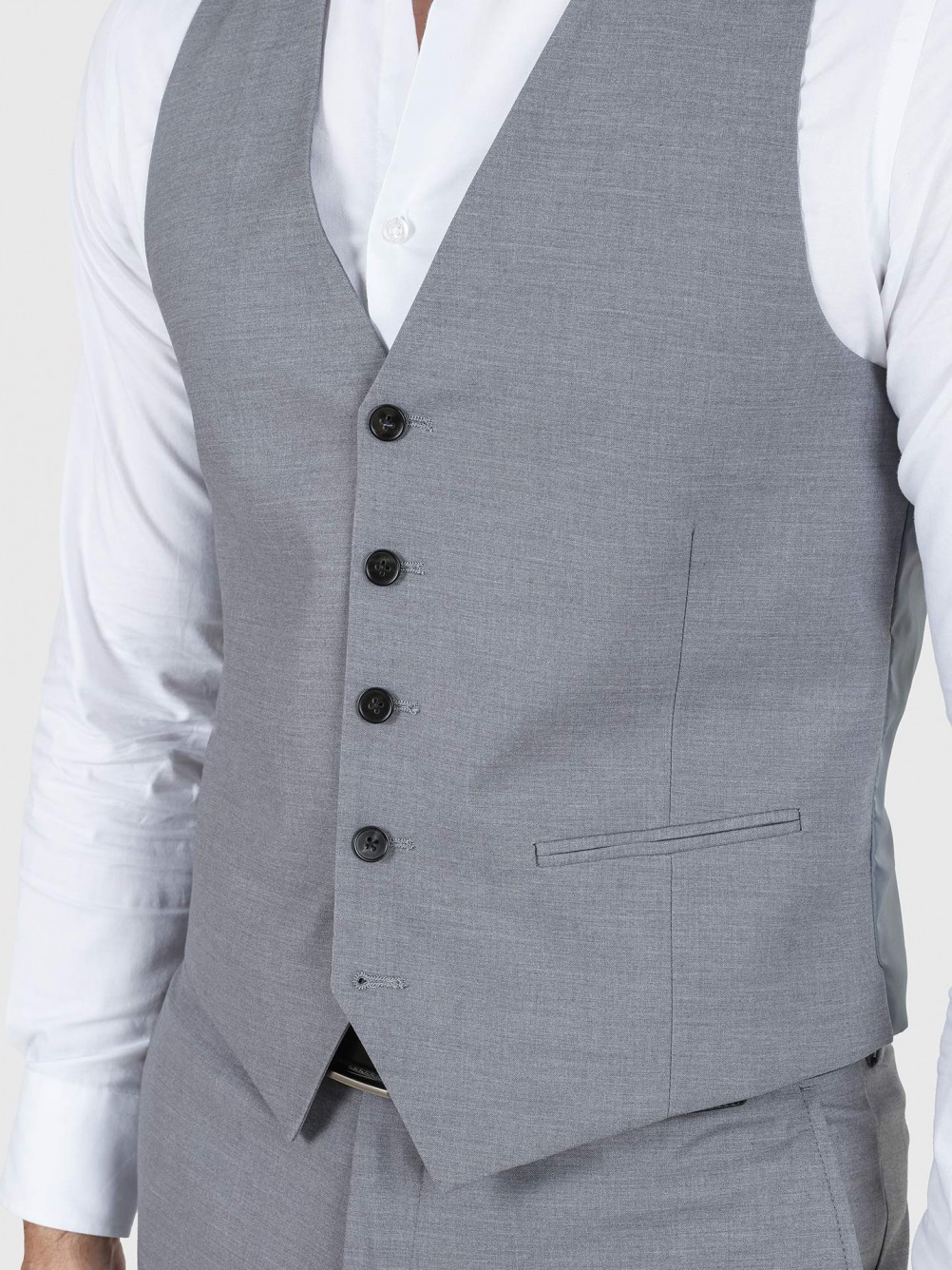 Colete cl�ssico liso slim fit