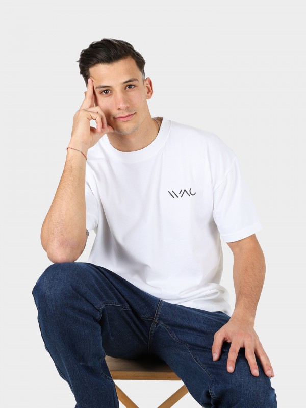 T-shirt oversize com logtipo WAC