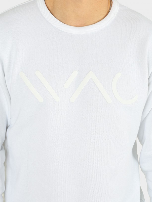 Sweatshirt lisa com logtipo WAC