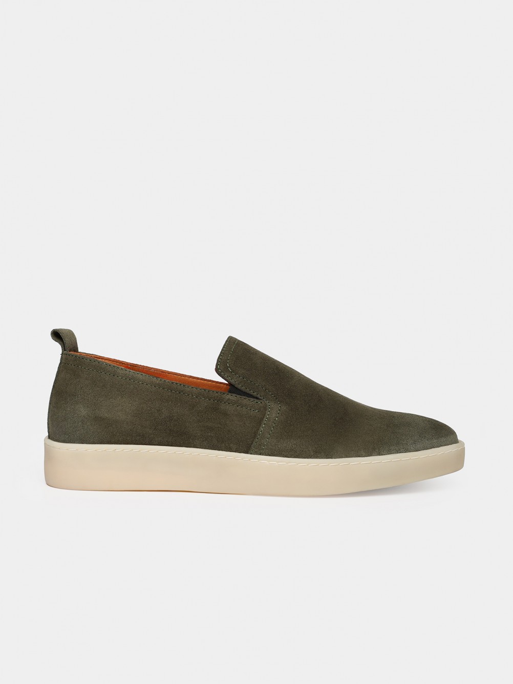 Sapato casual de pele croute