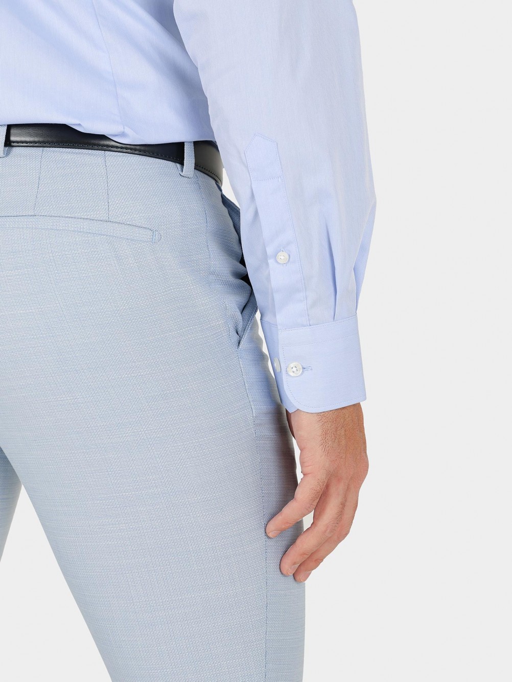 Camisa cl�ssica lisa slim fit