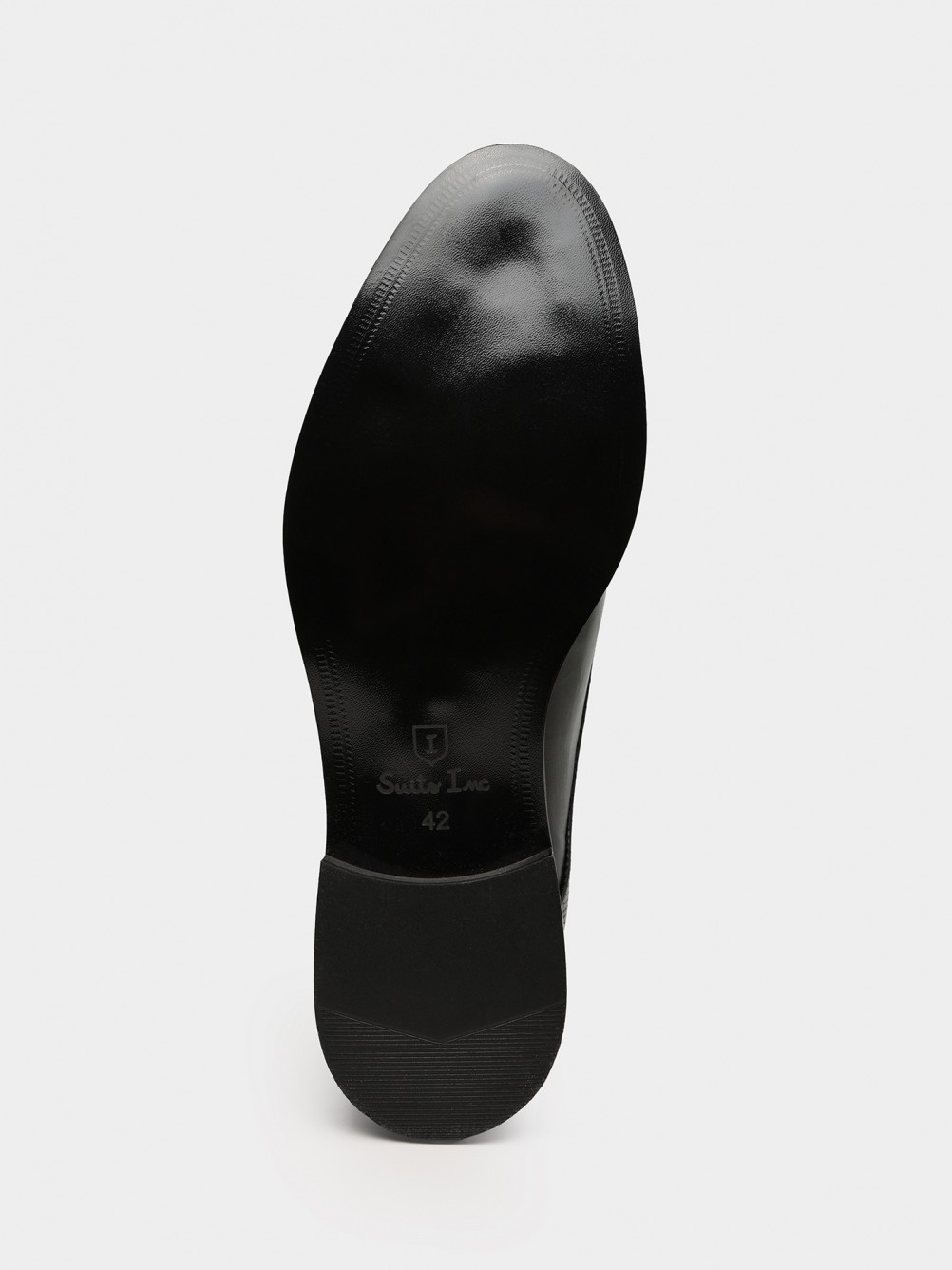 Sapato de pele com padr�o