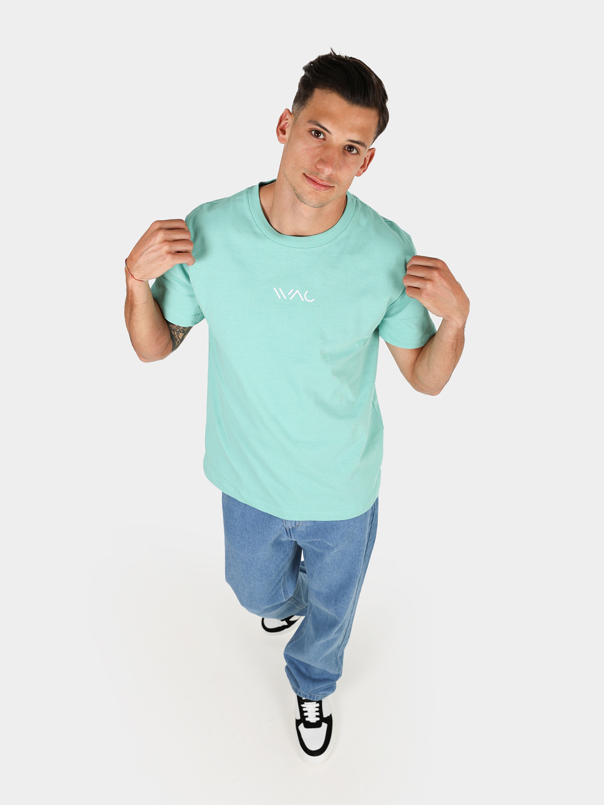 Camiseta loose fit con logo WAC