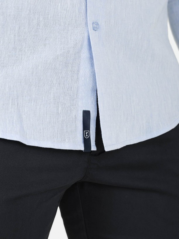 Plain linen cotton shirt Plain linen cotton shirt
