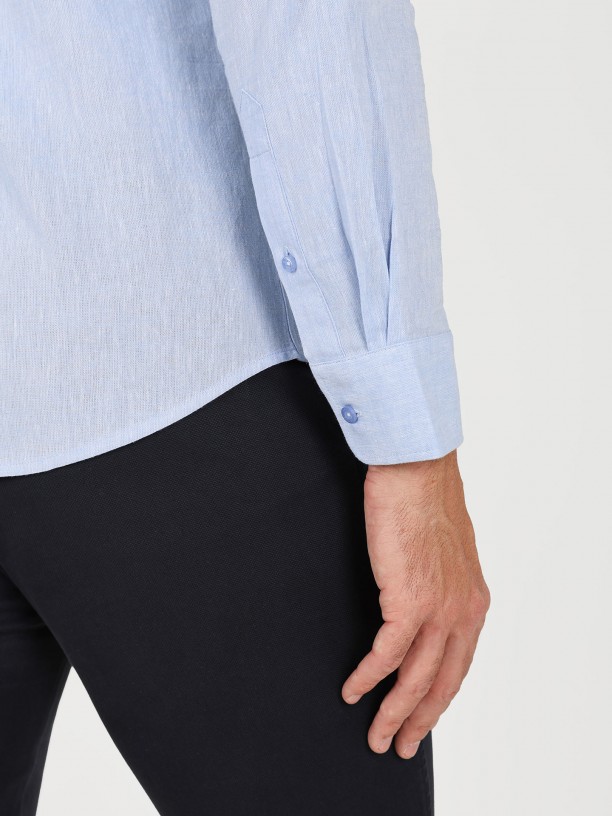 Plain linen cotton shirt Plain linen cotton shirt
