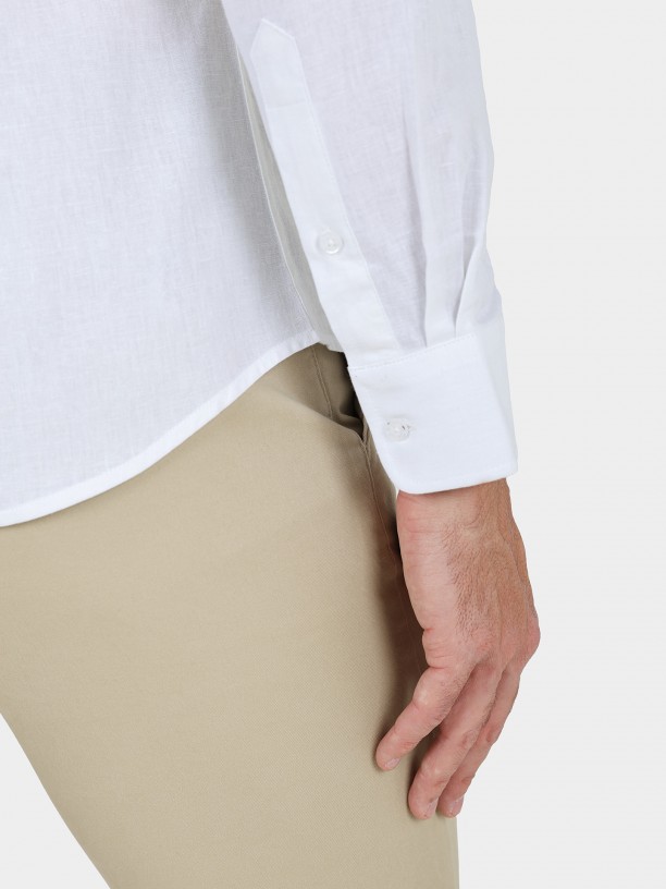 Plain linen cotton shirt Plain linen cotton shirt