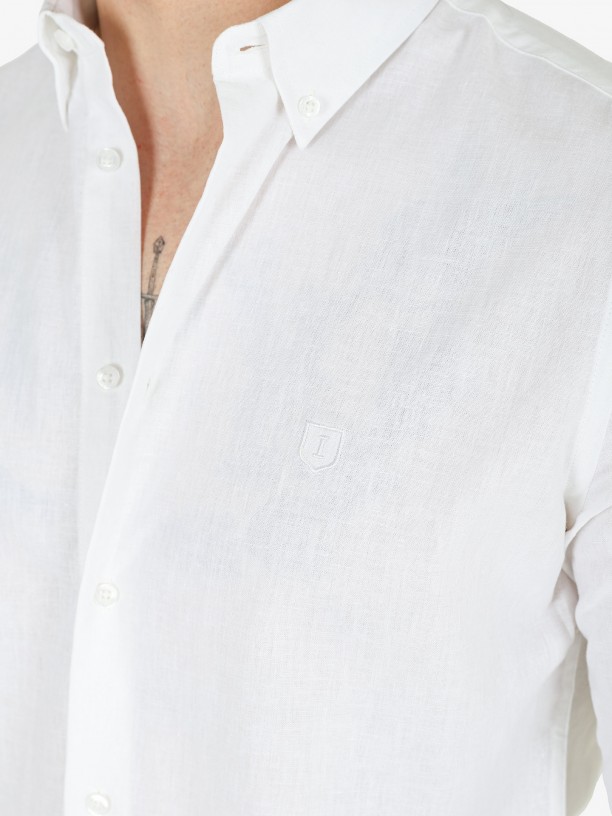 Plain linen cotton shirt Plain linen cotton shirt