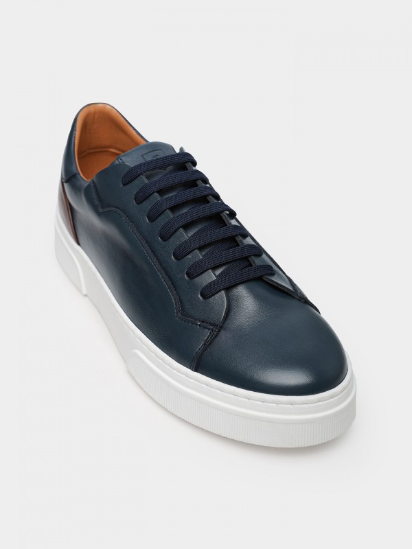 Sapatilha de pele polida Sapatilha de pele polida