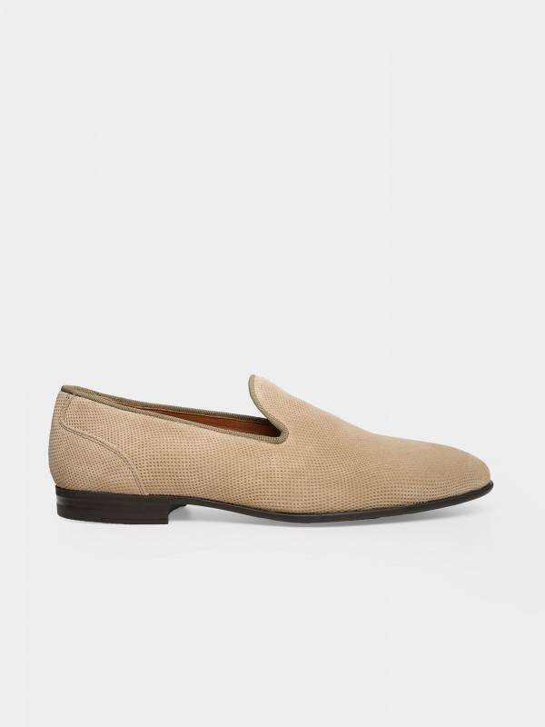 Sapato mocassin de pele croute