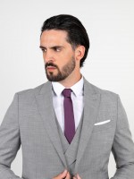 Fato liso slim fit com colete Fato liso slim fit com colete