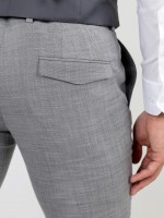 Fato liso slim fit com colete Fato liso slim fit com colete