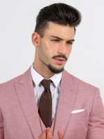 Traje liso slim fit con chaleco Traje liso slim fit con chaleco