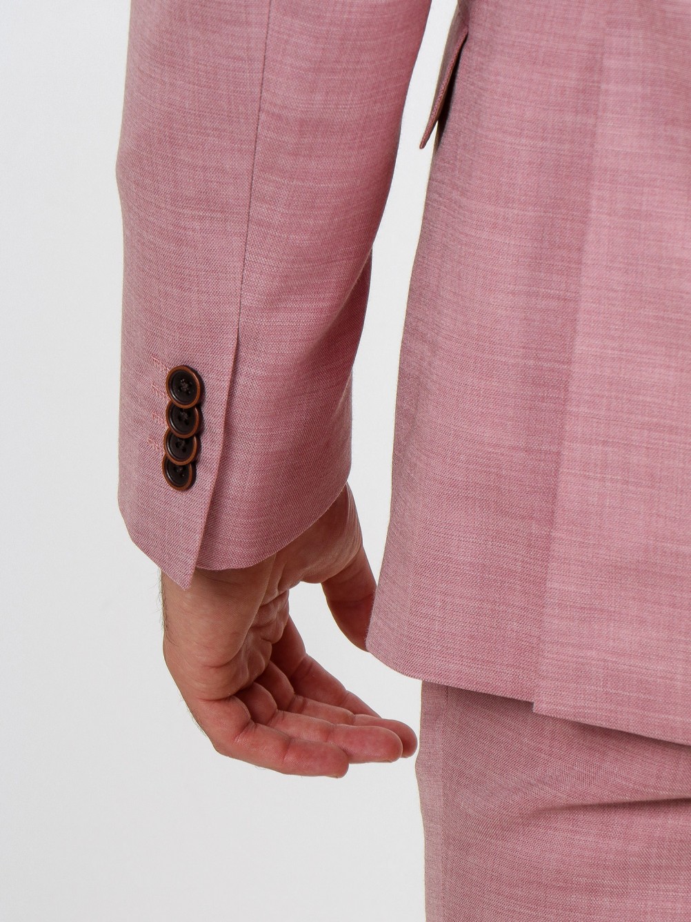 Traje liso slim fit con chaleco