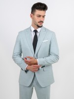 Traje liso slim fit con chaleco Traje liso slim fit con chaleco