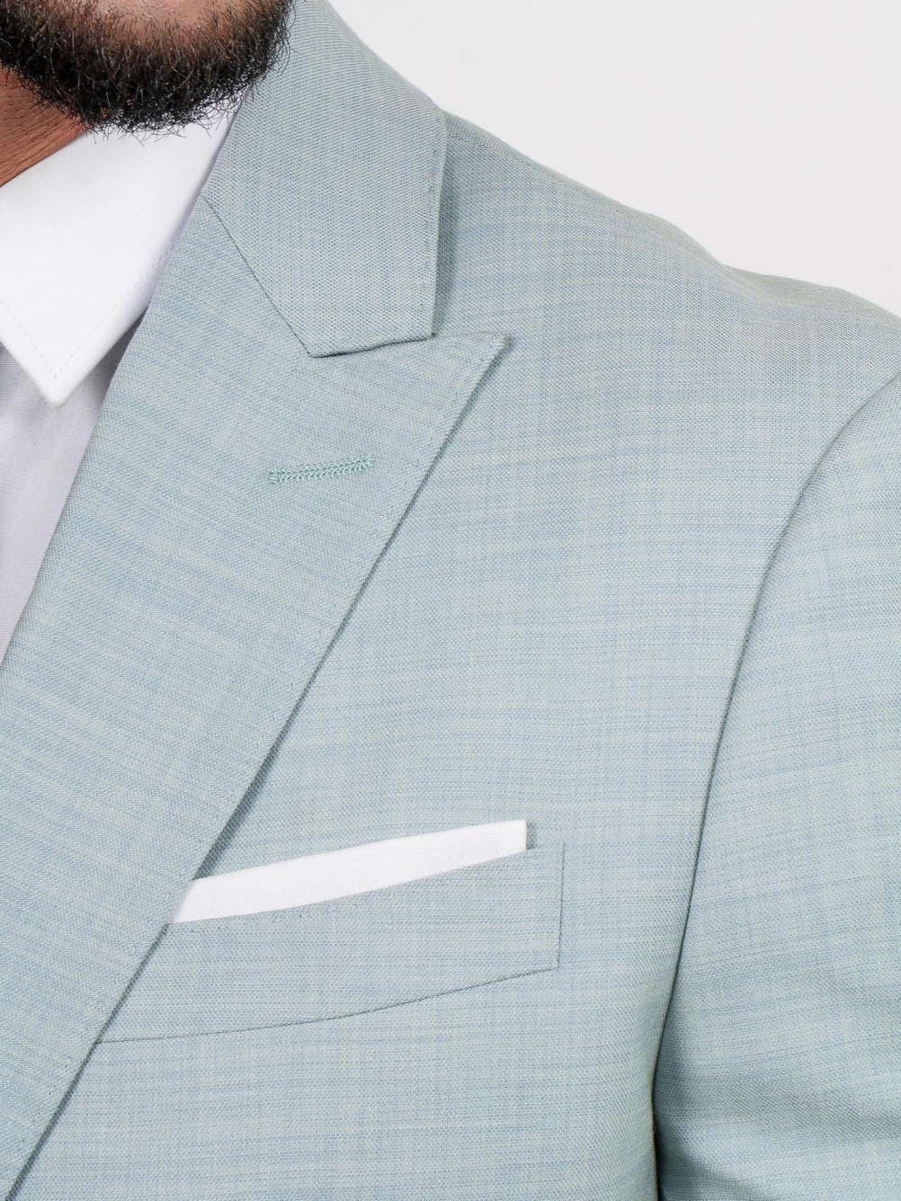 Traje liso slim fit con chaleco