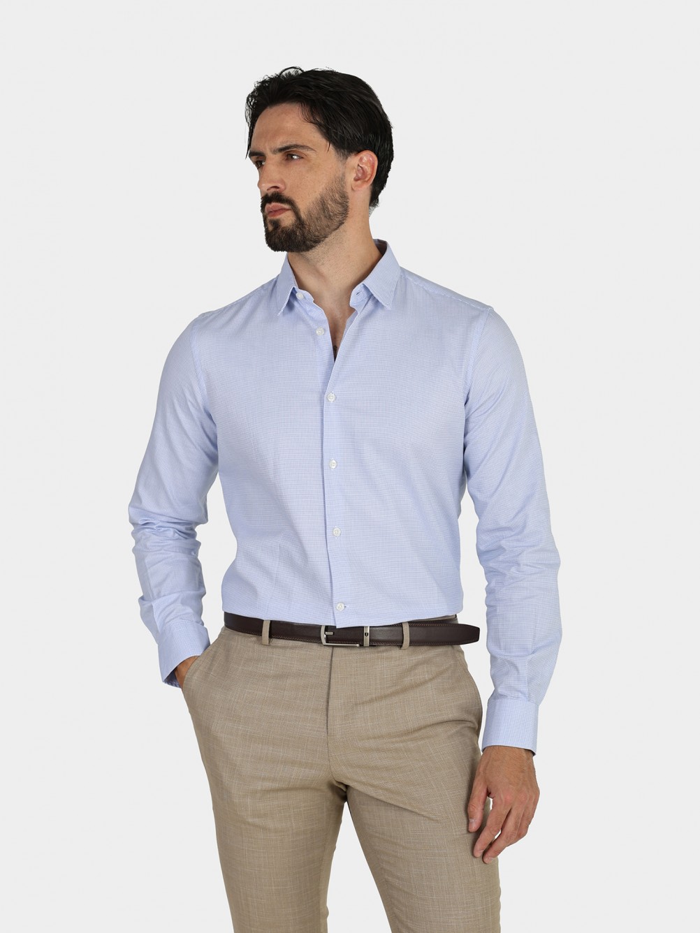 Camisa clásica de algodón