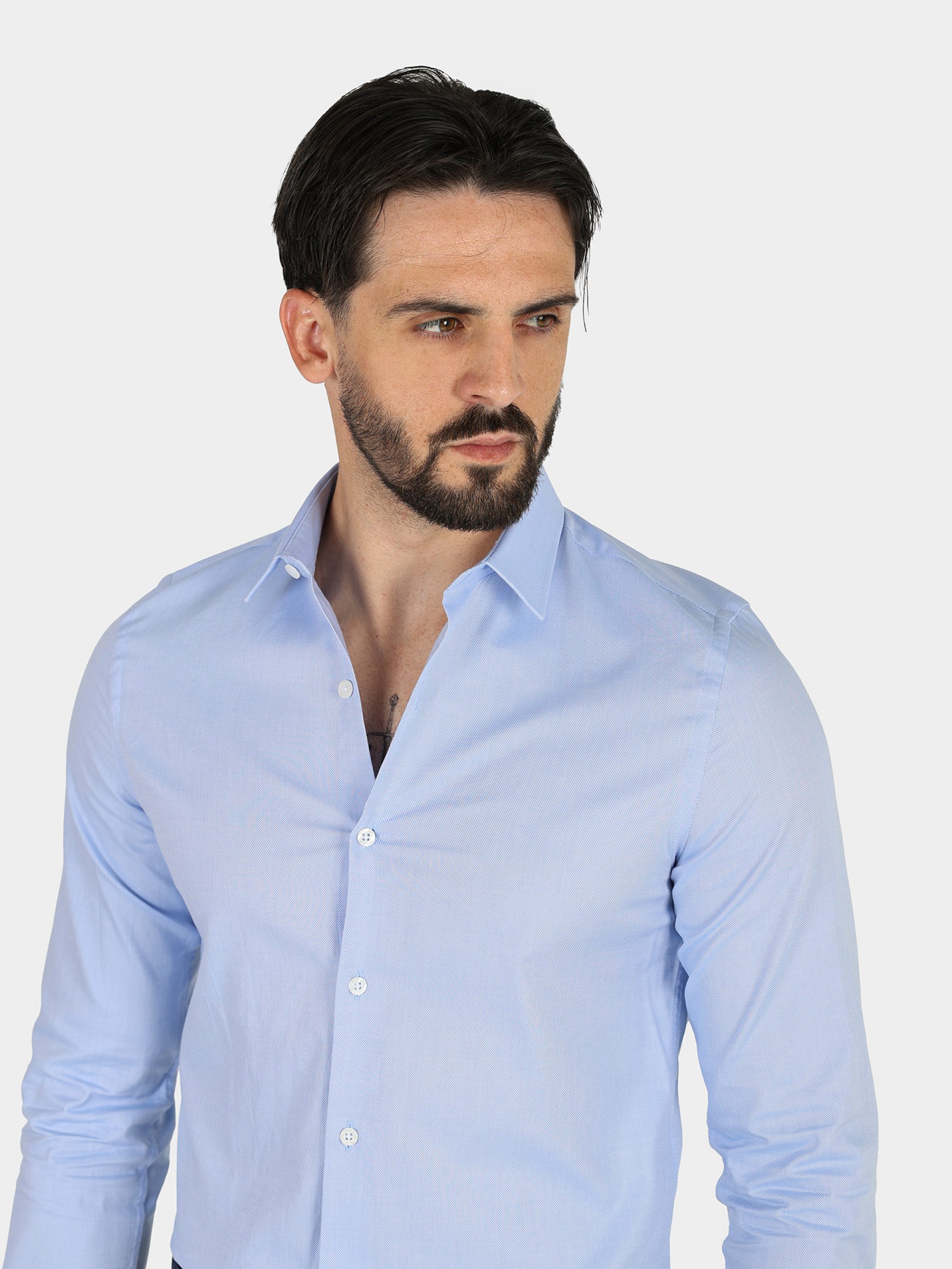 Camisa 100% algodão com micro padrão