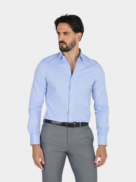 Camisa 100% algod�o com micro padr�o