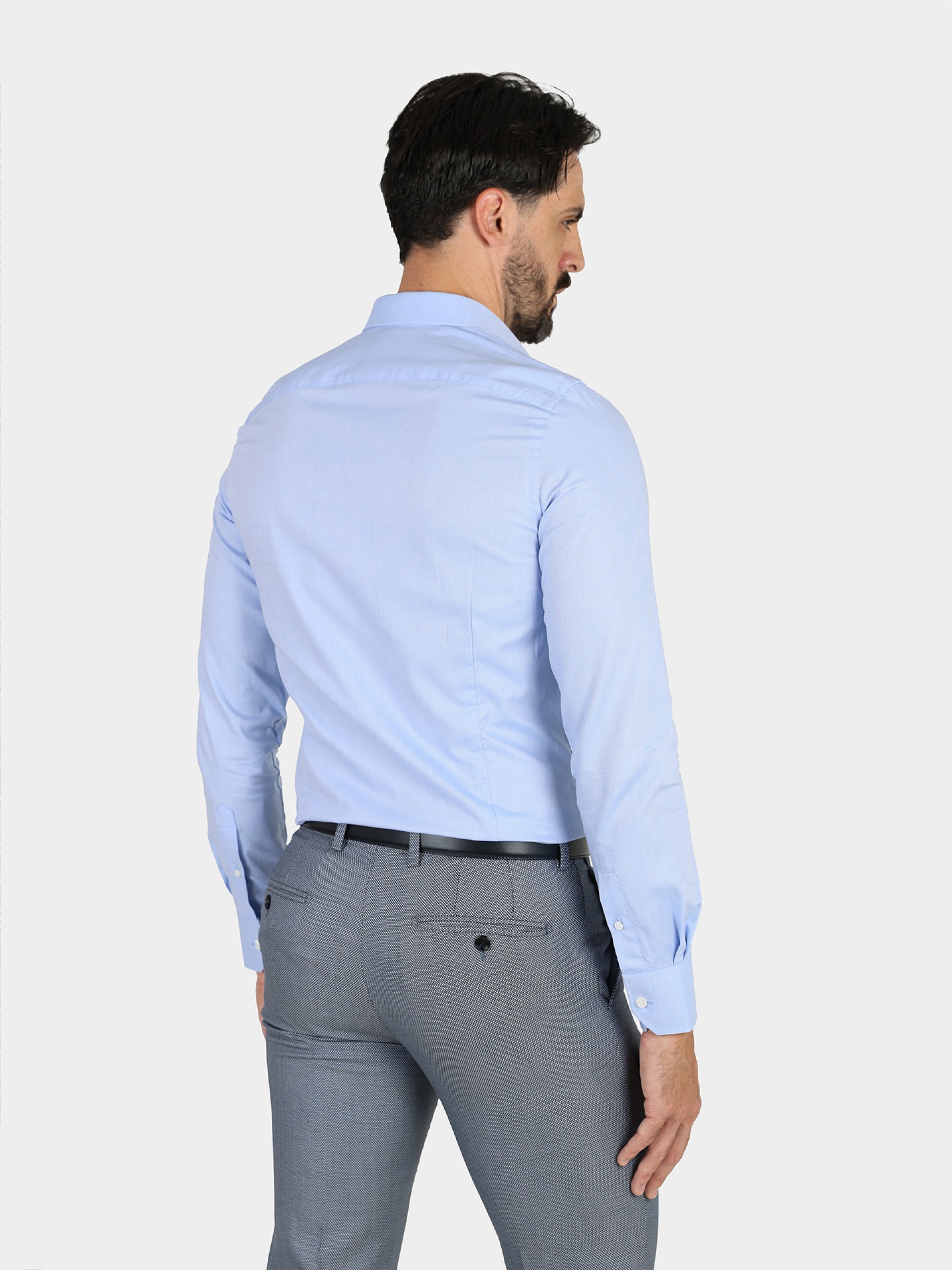 Camisa 100% algodão com micro padrão