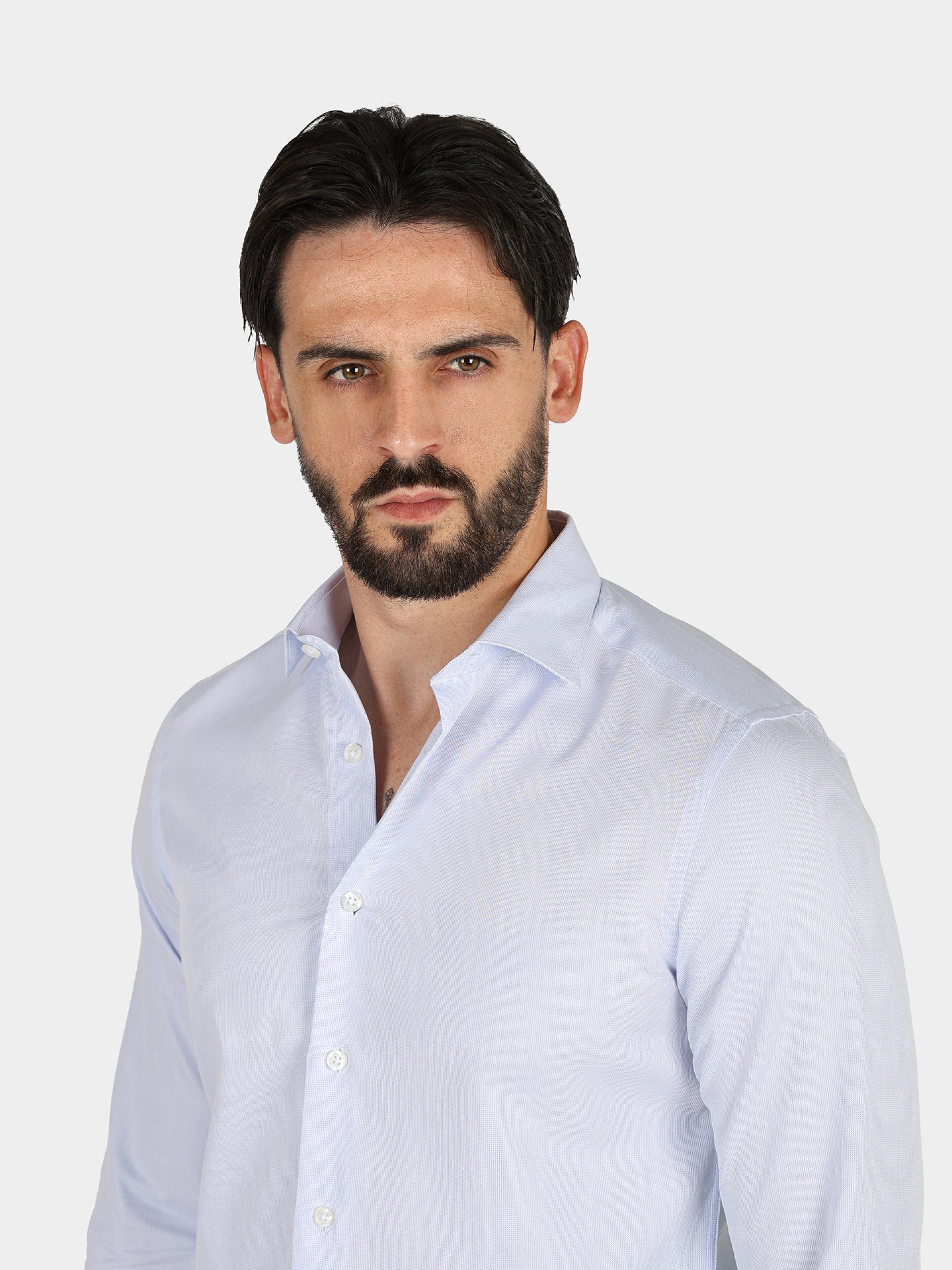 Camisa clássica regular fit para botão de punho