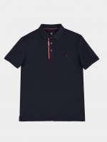 Polo de algod�n con detalle en la espalda