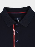 Polo de algod�n con detalle en la espalda