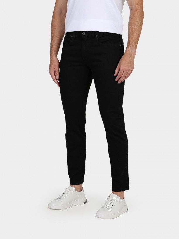 Slim fit cotton jeans